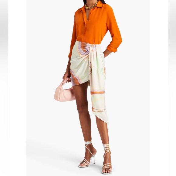 SIMKHAI Mae Draped Mini Skirt - Picture 5 of 6